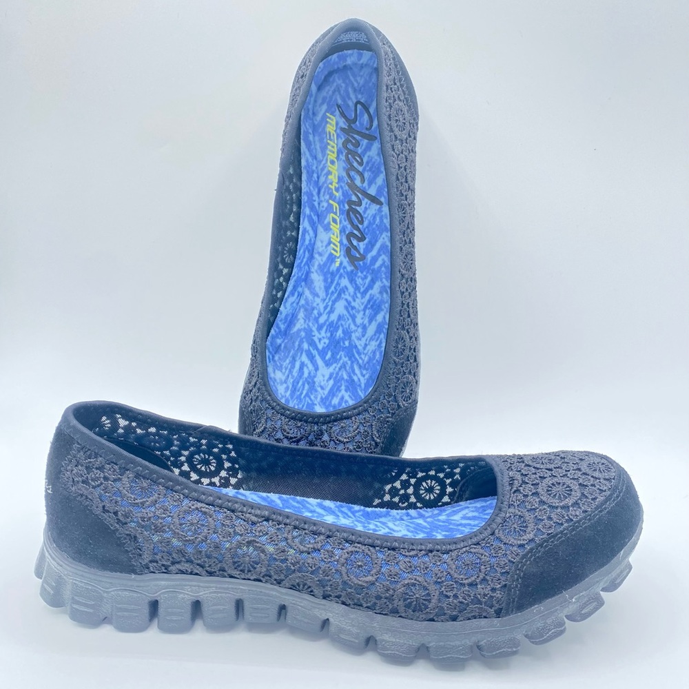 Skechers Memory Foam Spirit EZ Flex 2 Flighty Slip on Shoes 22836 Women's US 7